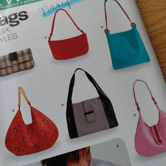 Vintage Purse Sewing Pattern Clutch Handbag 2000s UNCUT 6397 - Picture 4 of 12